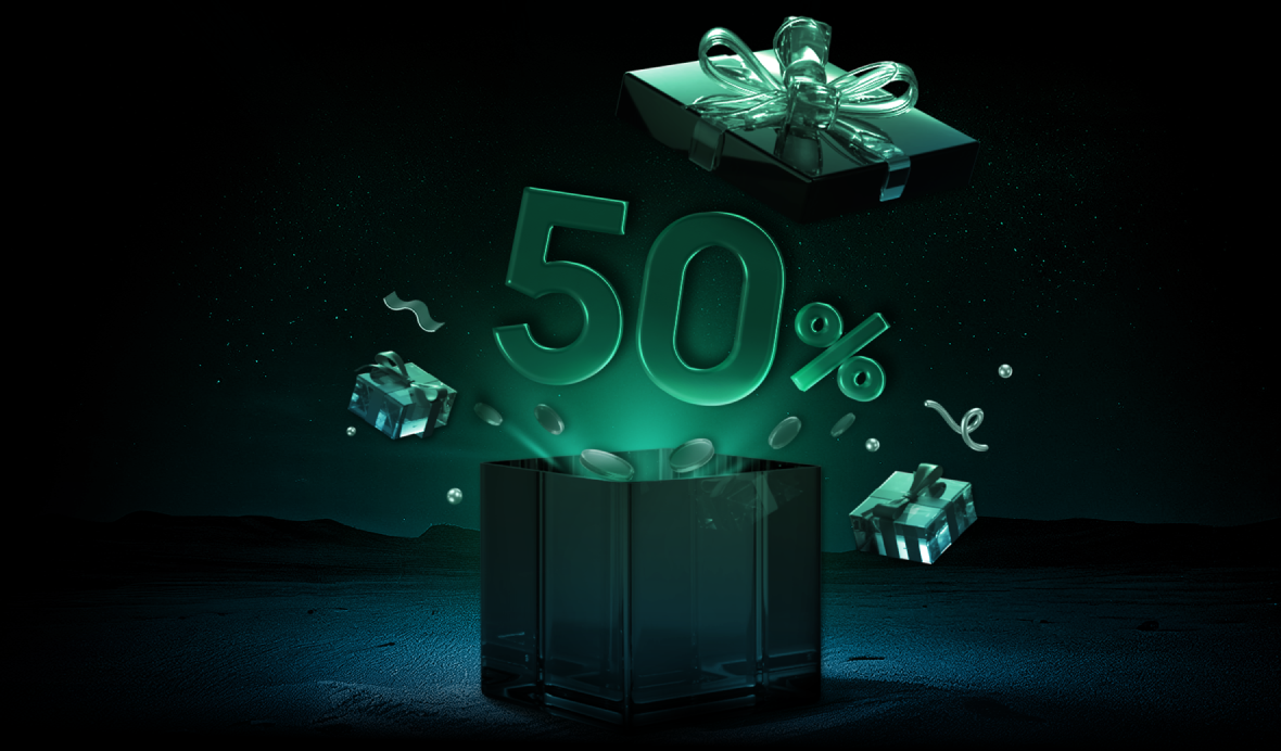 โบนัสพิเศษ 50%
